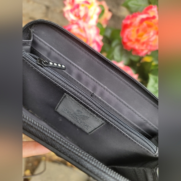 Swarovski black wallet with crystals - Picture 5 of 10